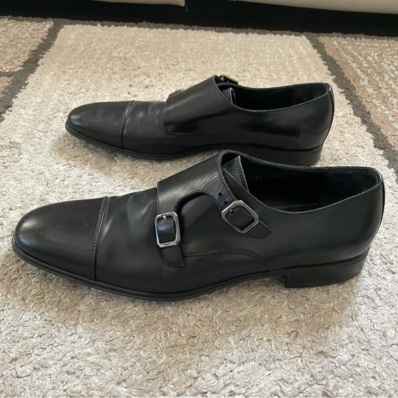 Salvatore Ferragamo made in Italy leather upper monk strap shoes 8.5 Dfits US 9D - Picture 3 of 8
